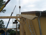 Stavba dřevěné konstrukce - technika