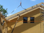 Montáž střechy - upevnění