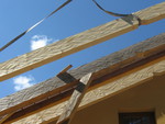 Detail montáže střechy